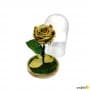 Rosa Eterna Oro en Cúpula de cristal